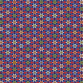 Korean Traditional Dancheong Flower Window Bar Patterned Cotton Fabric made in Korea by the Half Yard